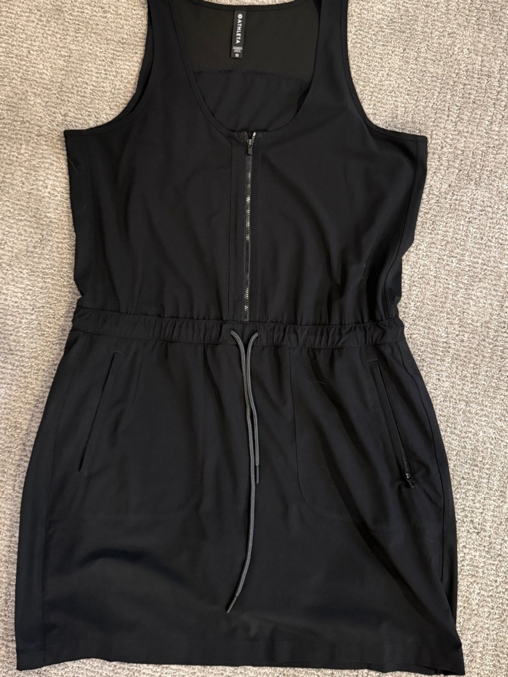 Athleta Sleeveless Romper, black size 12